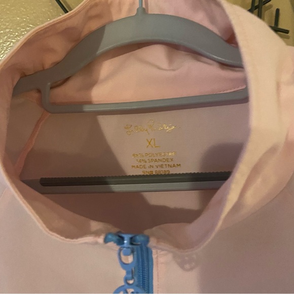 Lilly Pulitzer Tee Time Windbreaker half zip Jacket It’s Always Sunny XL used - Picture 5 of 12